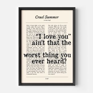 Cruel Summer Album Print